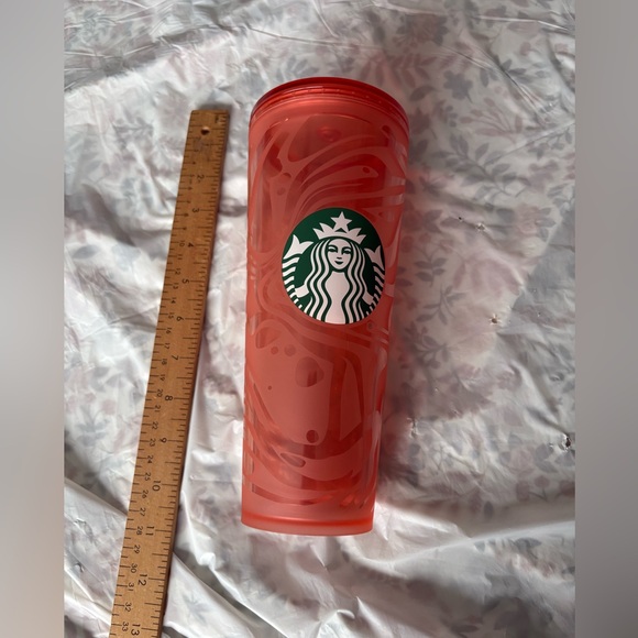 Starbucks Other - Starbucks orange Moana abstract cup soft touch insulated tumbler NWT NO STRAW
